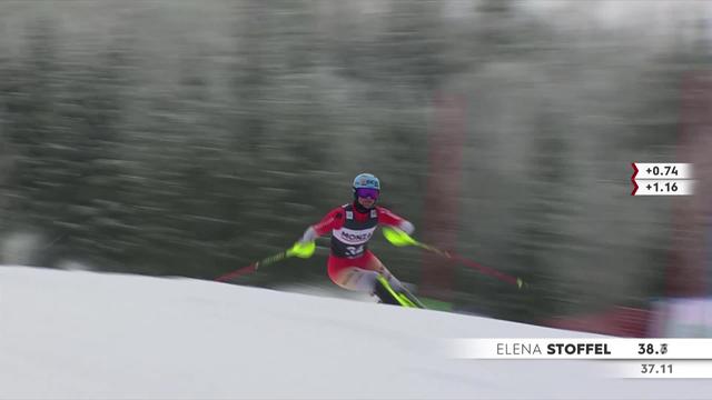 Spindleruv Mlyn (CZE), slalom dames, 1re manche: Elena Stoffel (SUI) s’offre la qualification en deuxième manche