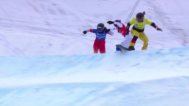 Bakuriani (GEO), snowboard cross dames, petite finale: Lara Casanova (SUI) prend le 4e et dernier rang de cette petite finale