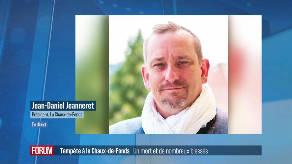 Les conséquences de la tempête à La Chaux-de-Fonds: interview de Jean-Daniel Jeanneret