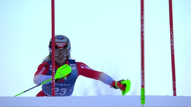 Lienz (AUT), slalom dames, 2e manche: la seconde manche de Camille Rast (SUI)
