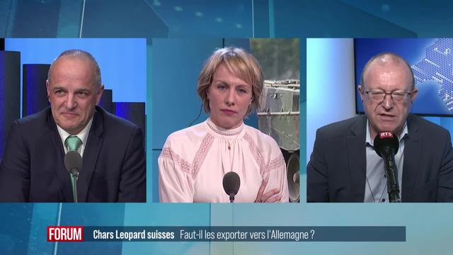 Faut-il exporter les chars Leopards suisses vers l'Allemagne? Débat entre François Pointet et Jean-Luc Addor