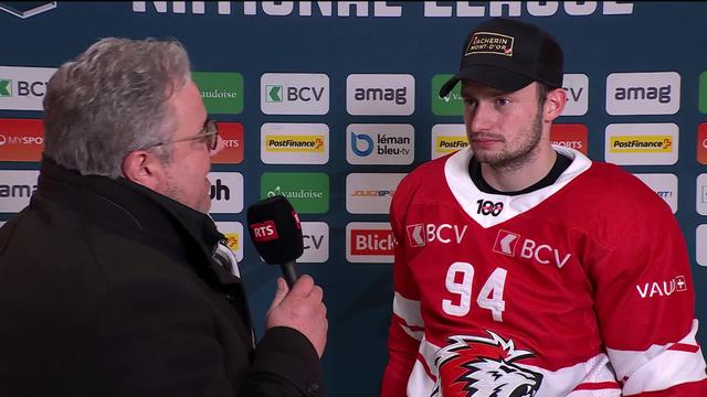 Hockey - National League, Lausanne - Davos (5-4 tb) : Interview  de Timothé Bozon