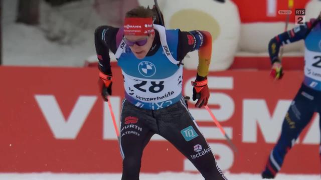 Lenzerheide (SUI),  sprint 10km messieurs: Benedikt Doll (GER) devance le Norvégien Johannes Thingnes Boe et Philipp Nawrath (GER)