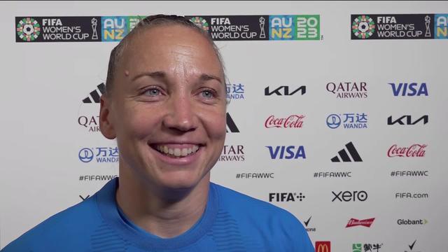 Interview de la joueuse du match Gaëlle Thalmann