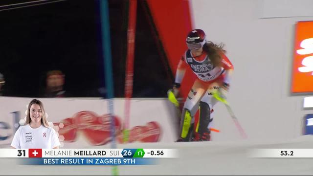 Zagreb (CRO), slalom dames, 2e manche: Mélanie Meillard (SUI)