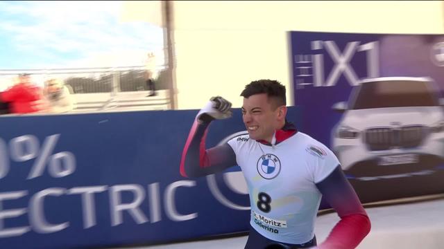 St-Moritz (SUI), Championnats du monde, 2e manche: Matt Weston (GBR) en tête après deux manches