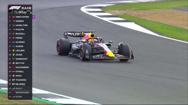 GP de Grande-Bretagne (#10), course: 6e victoire consécutive pour Max Verstappen (NED), les britanniques Norris et Hamilton complètent le podium