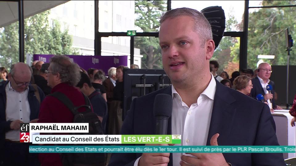 Interview du candidat Vert Raphaël Mahaim au Conseil des Etats