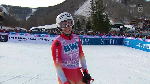 Killington (USA), slalom dames, 2e manche: Michelle Gisin (SUI) signe son meilleur résultat de la saison avec sa 6e place