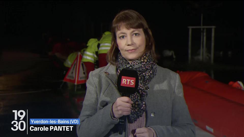 Carole Pantet fait le point sur la montée des eaux sur le lac de Neuchâtel