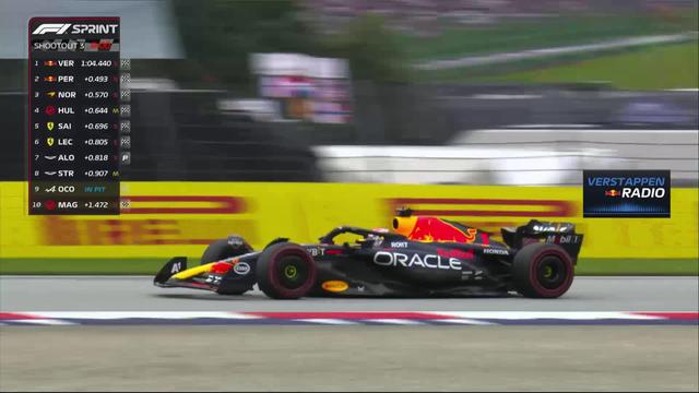 GP d'Autriche (#10), Q3 sprint: Verstappen (NED) déroche la pole position pour la course sprint de 16h30