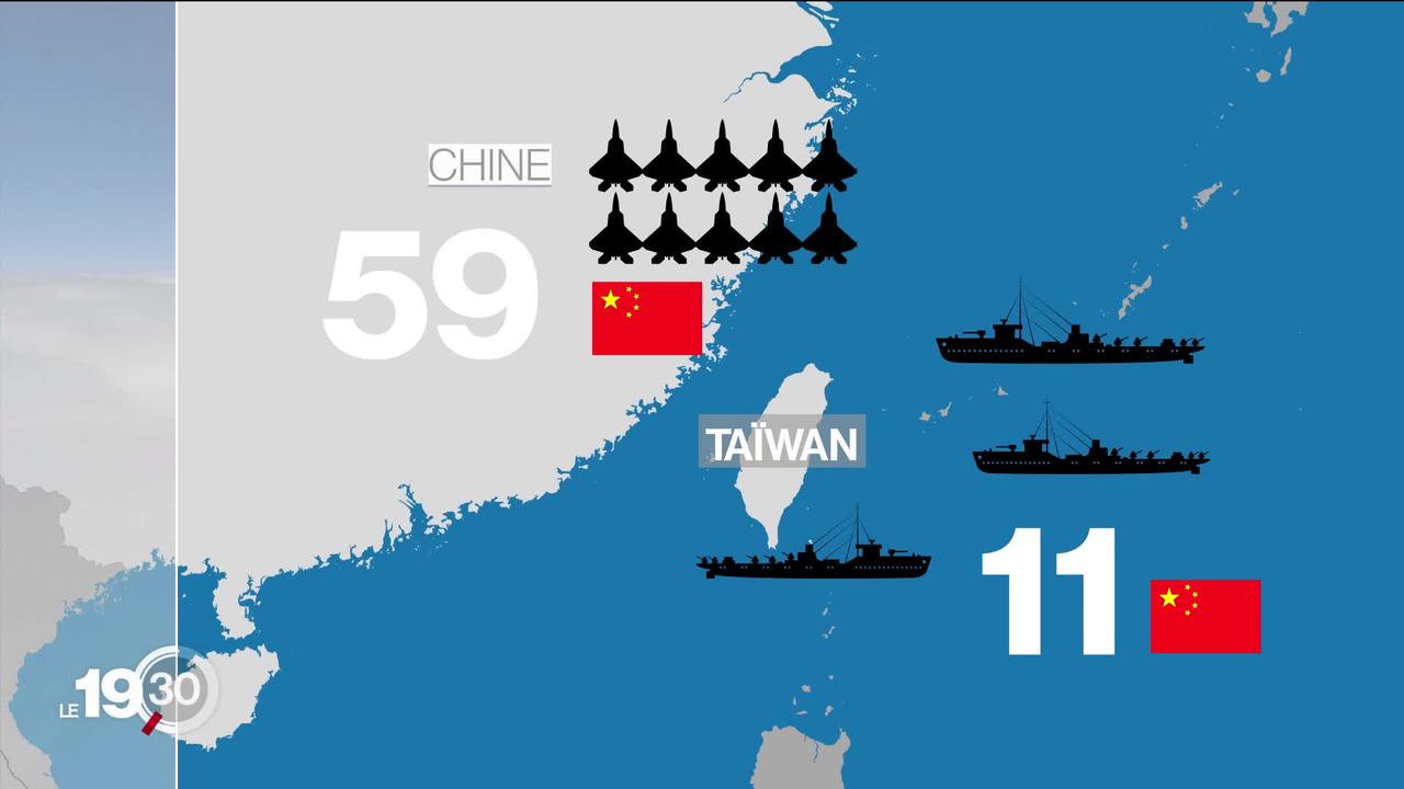 Taïwan: la Chine a mené de nouveaux exercices militaires simulant un bouclage de l'île