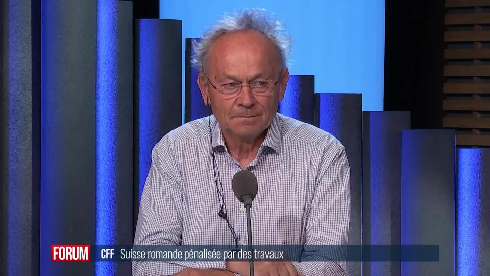 La Suisse romande pénalisée par les travaux des CFF: interview d’Olivier Français