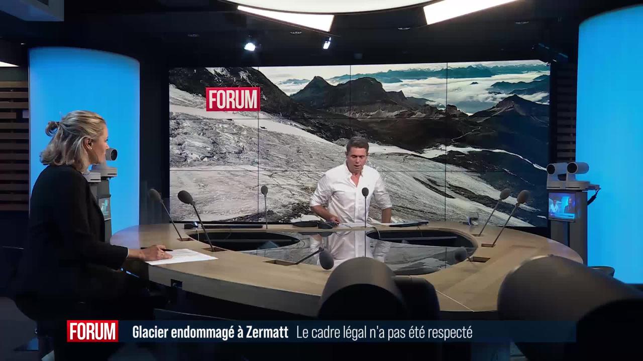 Une partie des installations de la nouvelle piste de ski à Zermatt est hors zone: interview de Frédéric Favre