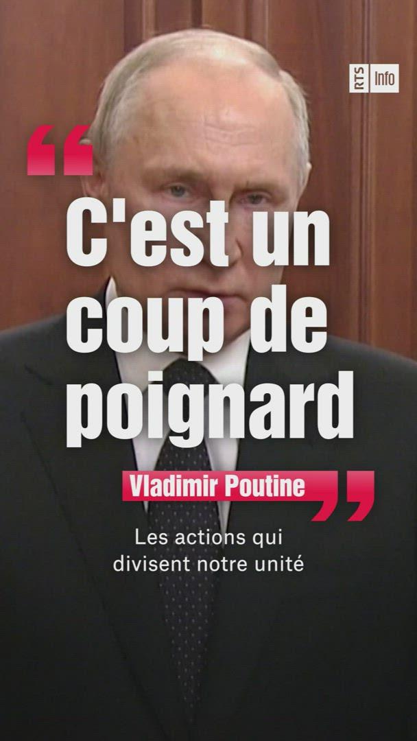 L'allocution de Vladimir Poutine à la TV russe