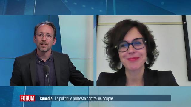 La politique proteste contre les coupes chez Tamedia: interview de Christelle Luisier Brodard