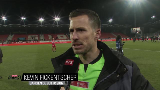 1-4, Sion - Lugano (0-3): le portier de Sion Fikentscher à l'interview