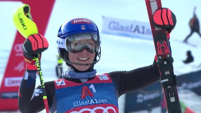 Lienz (AUT), slalom dames, 2e manche: nouvelle démonstration de Mikaela Shiffrin, qui fête sa 93e victoire en Coupe du monde