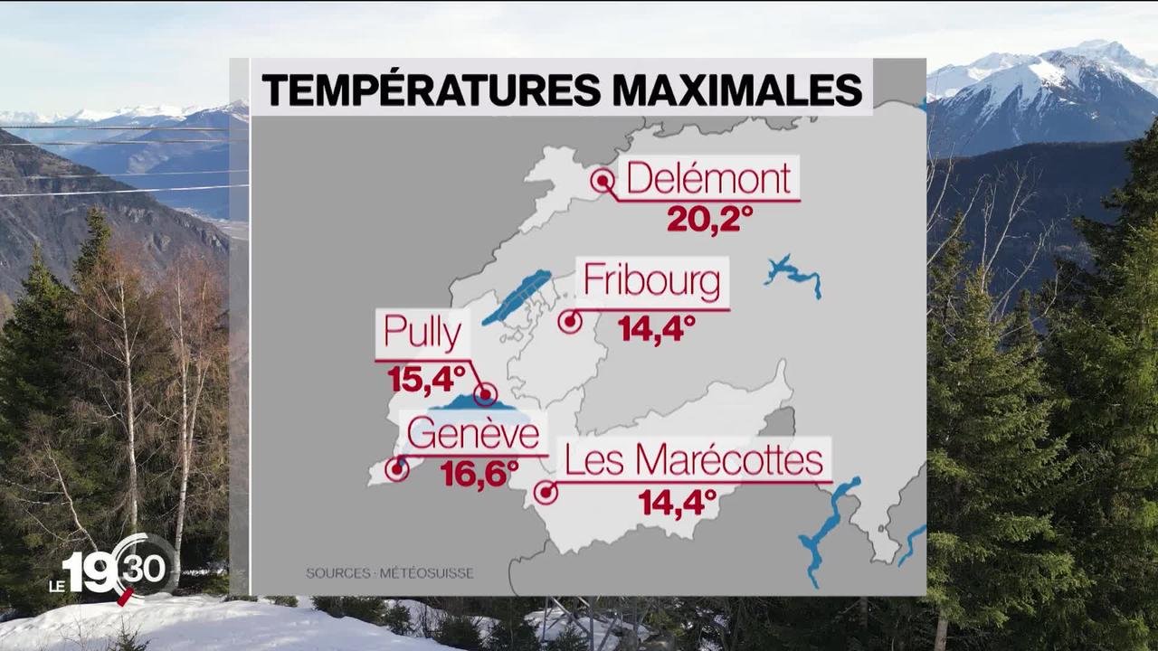 Le premier jour de l'année a été marqué par des records de températures en Suisse