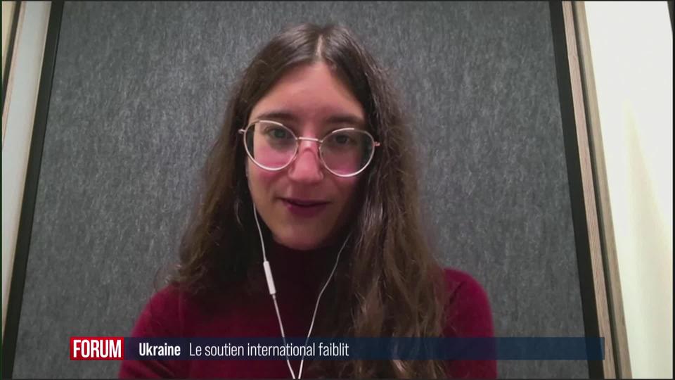 Le soutien international à l'Ukraine faiblit: interview de Gésine Weber