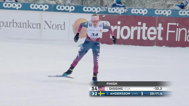 Gällivare (SWE), 10 km libre dames: Jessie Diggins (USA) victorieuse devant Ebba Andersson (SWE) et Moa Ilar (SWE)