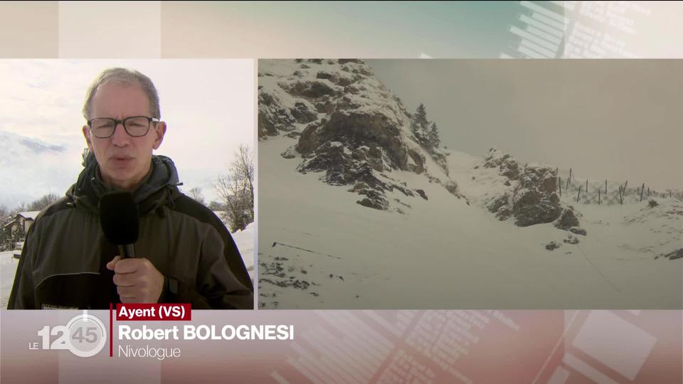 Fort danger d'avalanches: les explications du nivologue Robert Bolognesi.