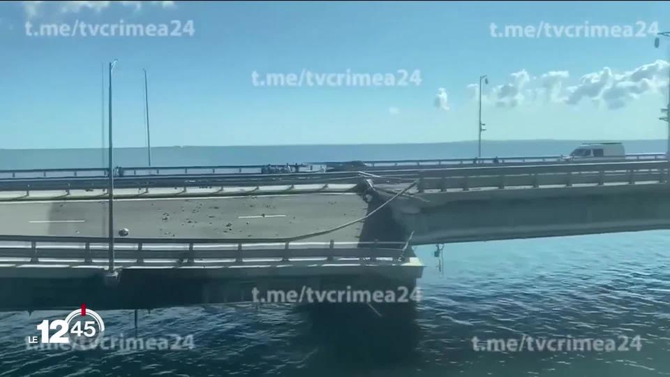 Des explosions ont endommagé le pont de Crimée. La Russie dénonce une attaque "terroriste" de l’Ukraine