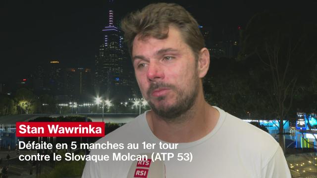 Open d'Australie: "Je n'ai pas réussi à finaliser le match" (Stan Wawrinka)