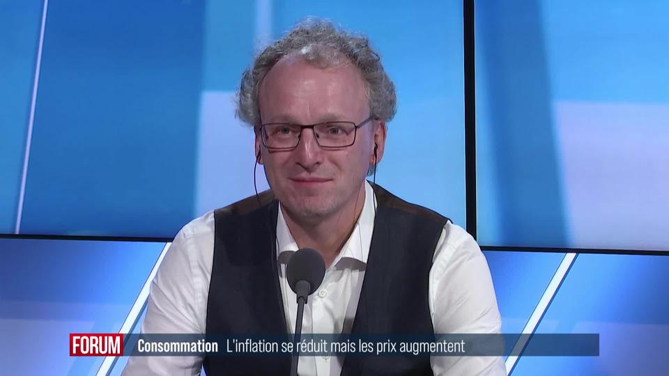 L'inflation diminue, mais les prix augmentent: interview de Cédric Tille