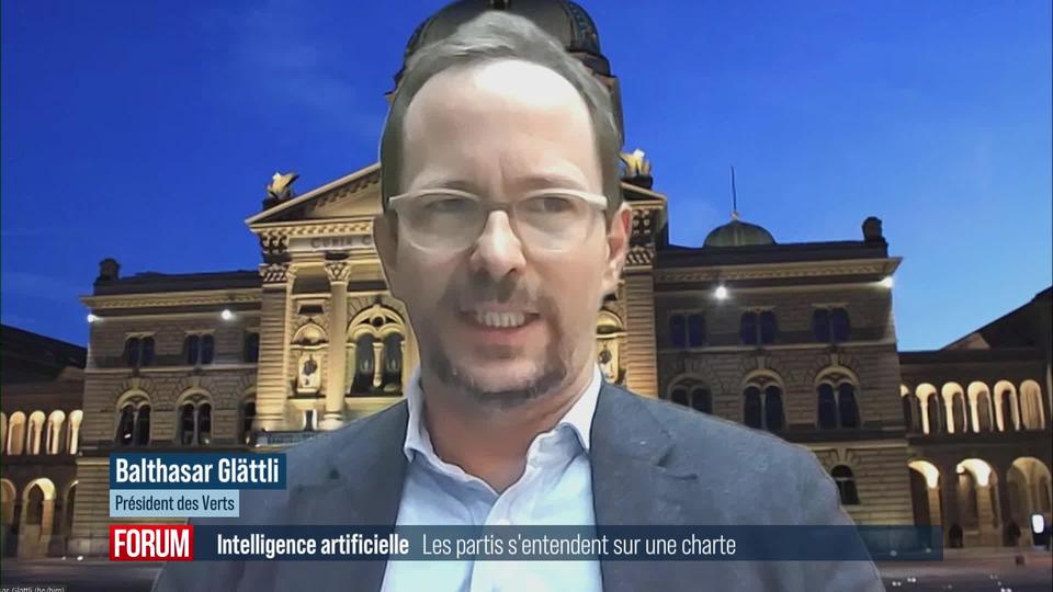 Une charte éthique sur l’intelligence artificielle rassemble les partis suisses: interview de Balthasar Glättli (vidéo)