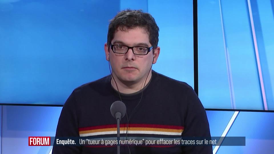 Eliminalia, un "tueur à gage numérique" pour effacer toute trace sur le net: interview de François Ruchti et de Paul-Olivier Dehaye