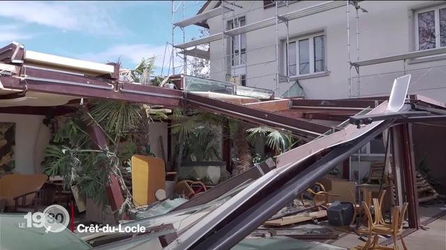 Témoignage d'un restaurateur du Crêt-du-Locle qui a perdu son établissement et son appartement à cause de la tempête