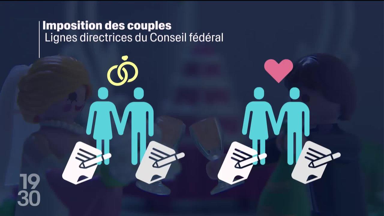 Après consultation, le Conseil fédéral veut mettre fin à la discrimination fiscale entre couples mariés et non mariés