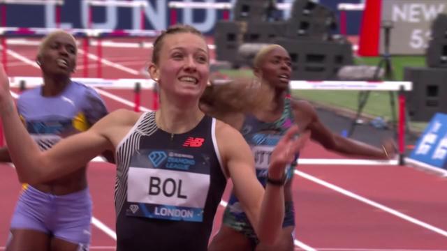 Meeting de Londres, 400m haies dames: Femke Bol (NED) réalise le 3e meilleur temps de l'histoire