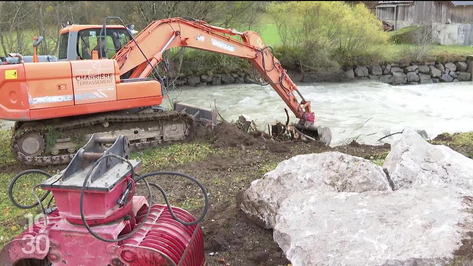 Dans le canton de Fribourg, la décrue dévoile l’ampleur des dégâts provoqués par les intempéries à Val-de-Charmey