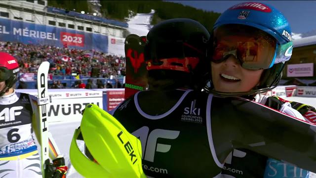 Méribel (FRA), slalom dames, 2e manche: Mikaela Shiffrin (USA) finalement 2e