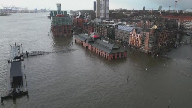 A quelques jours de Noël, la tempête Zoltan a touché le nord de l'Allemagne