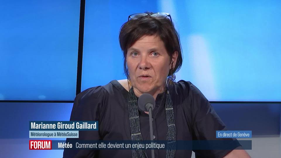 Le débat politique s’empare-t-il de la météo? Interview de Marianne Giroud-Gaillard (vidéo)