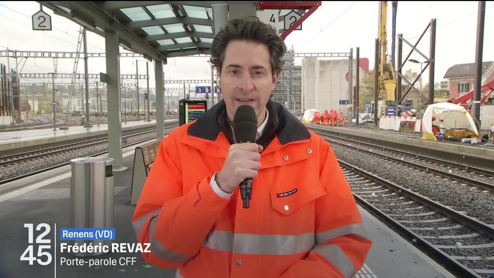 Trafic ferroviaire perturbé : les explications de Frédéric Revaz, porte-parole des CFF.