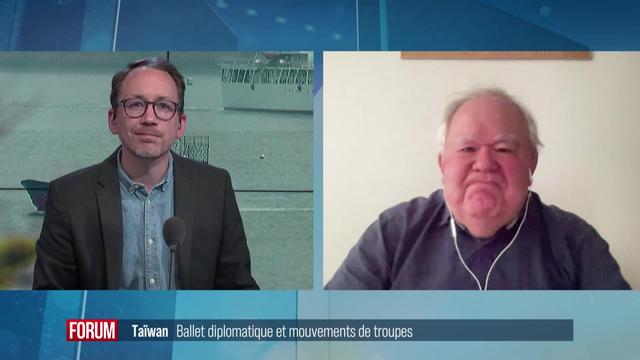 Les enjeux des exercices militaires chinois autour de Taiwan: interview de François Godement