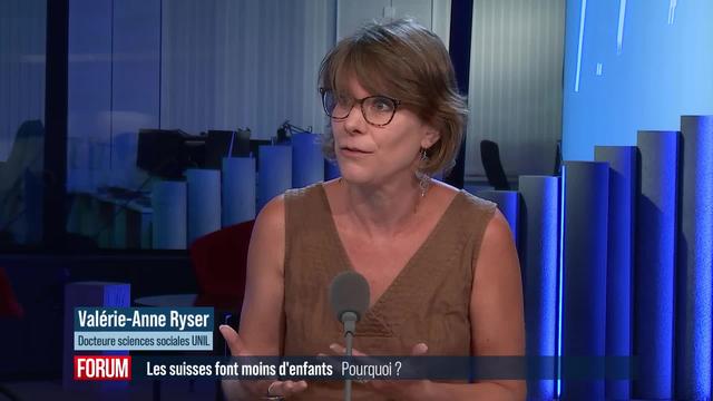 Pourquoi les Suisses font moins d'enfants? Interview de Valérie-Anne Ryser