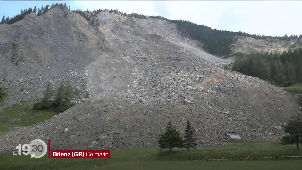 Le village grison de Brienz est hors de danger après l'éboulement survenu la nuit dernière.