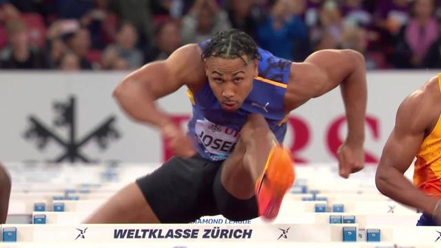 Zurich, 110m haies messieurs : Jason Joseph (SUI) bat son propre record de Suisse !