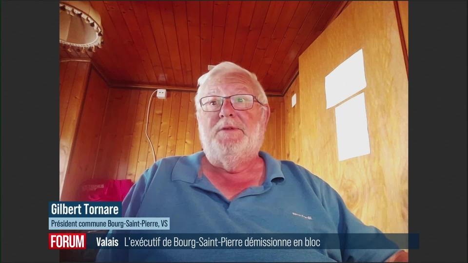 Le Conseil communal de Bourg-Saint-Pierre en Valais démissionne en bloc pour protester contre le canton: interview de Gilbert Tornare