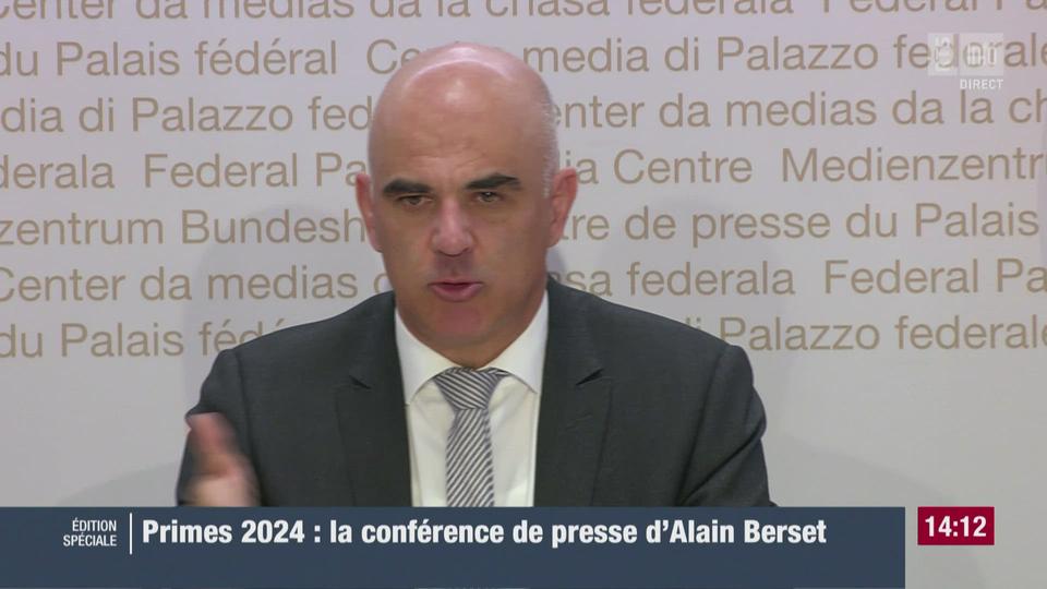 Alain Berset évoque les réserves des assurances maladie