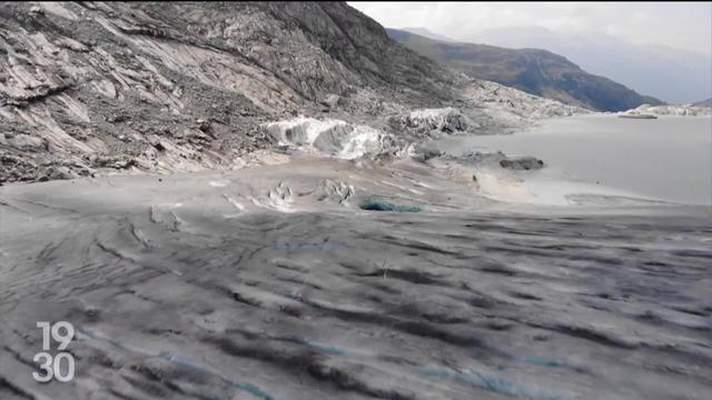 La fonte des glaciers s'accélère, l’Académie suisse des sciences naturelles tire la sonnette d'alarme.