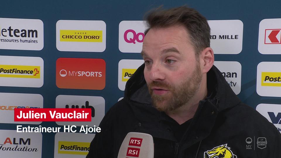 National League: "C'est difficile de gagner quand tu ne marques pas" (Julien Vauclair, Ajoie)