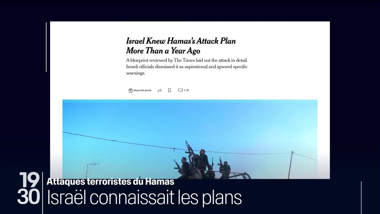 D’après une enquête du New York Times, Israël connaissait depuis un an le plan d’attaque du Hamas.