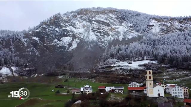 Risque d'éboulement dans les Grisons, le village de Brienz pourrait être évacué.