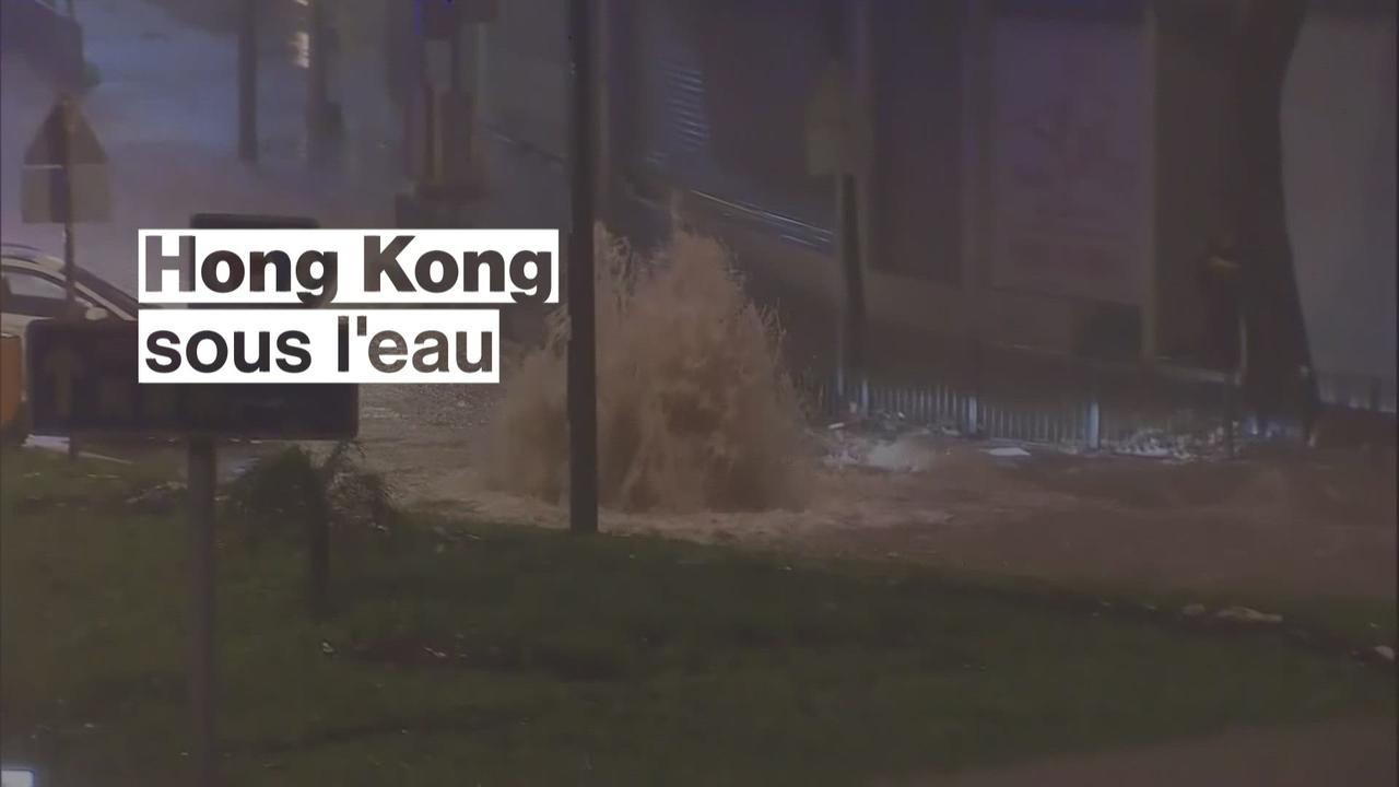 Les pires pluies jamais enregistrées à Hong Kong depuis 140 ans
